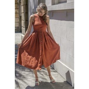Plante Hazel Linen Midi Dress